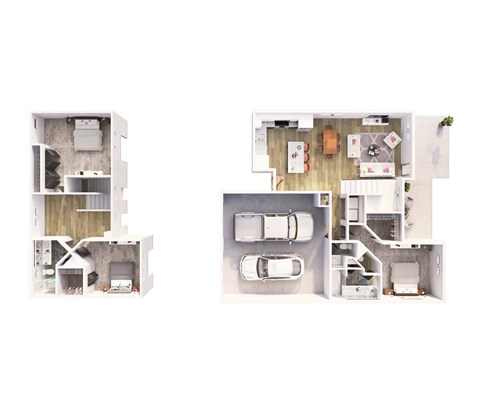 a floor plan of a house